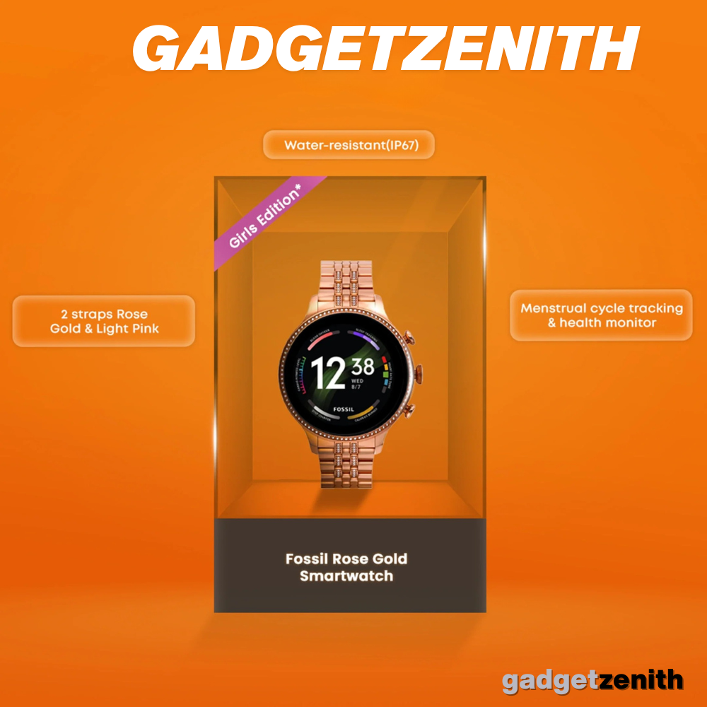 Gadget Zenith Fosiil Rose Gold Smart Wacth