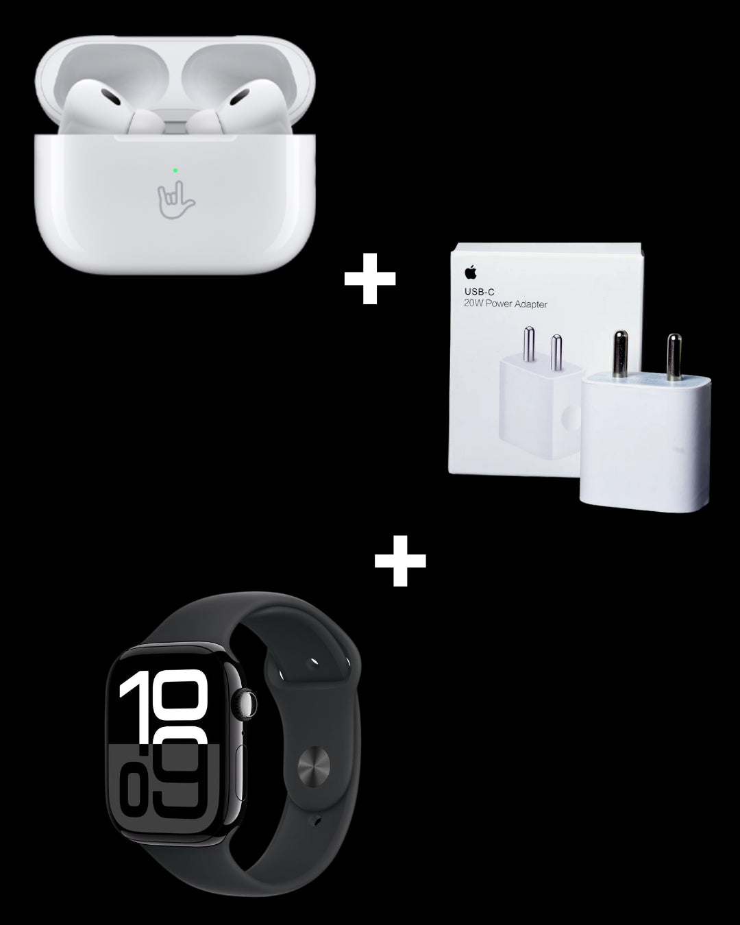 Airpods + Adapter + Smart Watch
