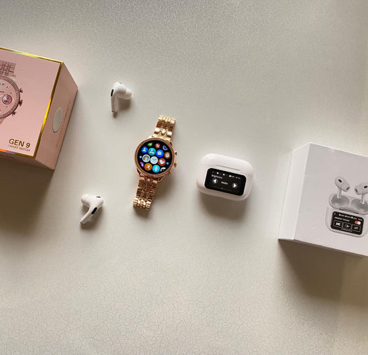 Special Combo Fossil Watch + Airpods With Display